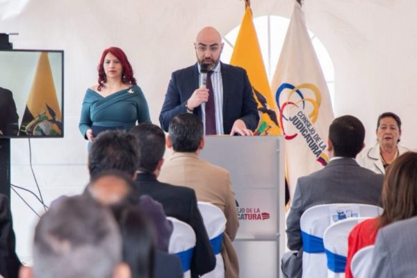 El Consejo de la Judicatura presenta la aplicación EFJ Digital que funcionará como una credencial para los abogados. (CJ).