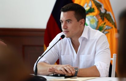 El Presidente Daniel Noboa se reúne con su gabinete ministerial y define acciones. (Presidencia).