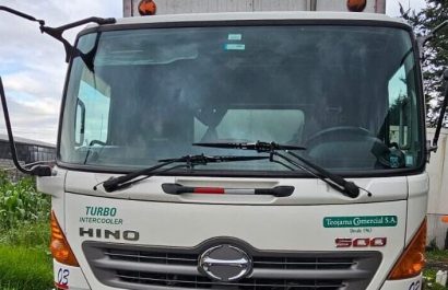 El camión recuperado fue trasladado hasta los patios de la Policía Judicial en Chone.