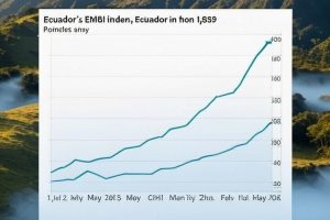 El riesgo país de Ecuador cerró el jueves 3 de julio de 2025 en 797 puntos, según el Banco Central del Ecuador (BCE).