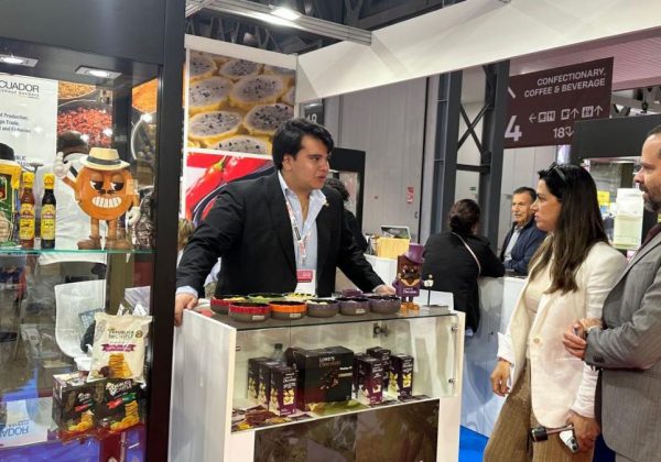 Empresas ecuatorianas participan en la feria Tuttofood Milán 2025 para promover internacionalmente productor agroalimentarios. (Ministerio de Producción).