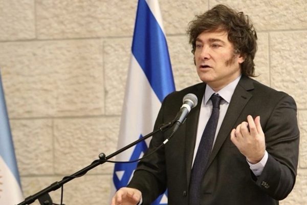 El presidente de Argentina, Javier Milei durante una conferencia. FOTO: Europa Press.