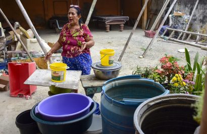 Cristina Carreño, habitante de San Jacinto, espera también que se mejore el servicio del agua potable.