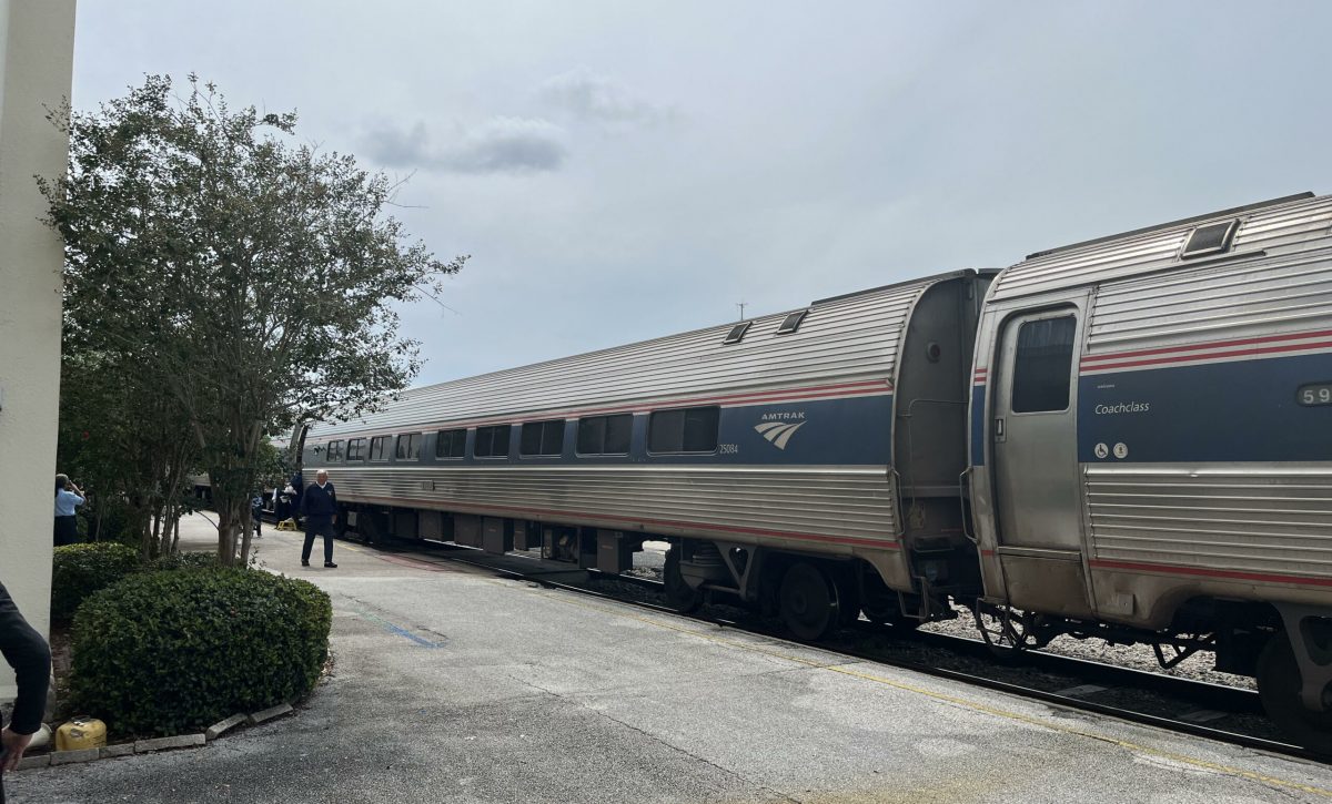Foto de la estación del tren de la línea ferroviaria Amtrak en Orlando (Florida).
