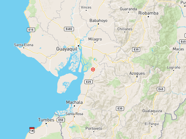 Temblor de magnitud 4,7 sacude Naranjal, Guayas, sin daños reportados
