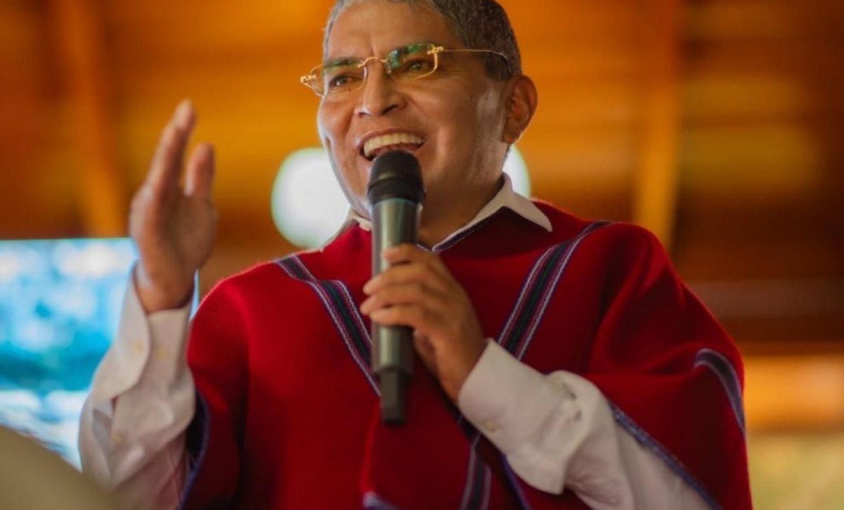 El presidente vitalicio de Mushuc Runa, Luis Alfonso Chango.