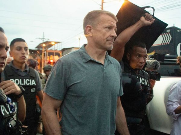 Erik Prince, exmilitar estadounidense y fundador de Blackwater, estuvo en el país el 5 de abril del 2025.