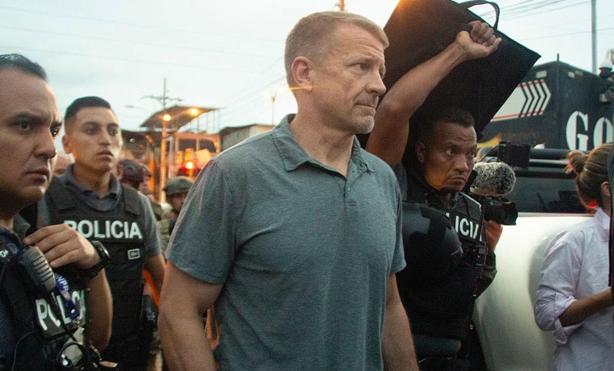 Erik Prince, exmilitar estadounidense y fundador de Blackwater, estuvo en el país el 5 de abril del 2025.