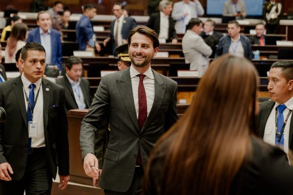Niels Olsen, presidente de la Asamblea Nacional, en una sesión.