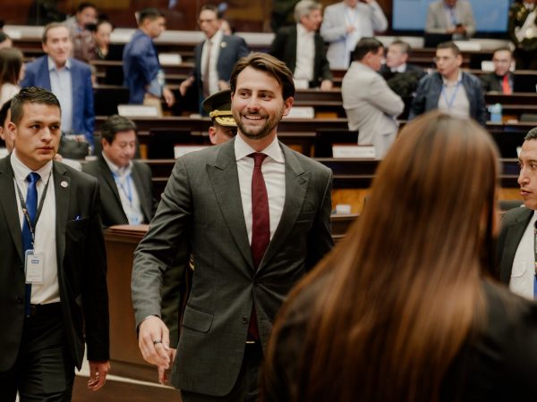 Niels Olsen, presidente de la Asamblea Nacional, en una sesión.