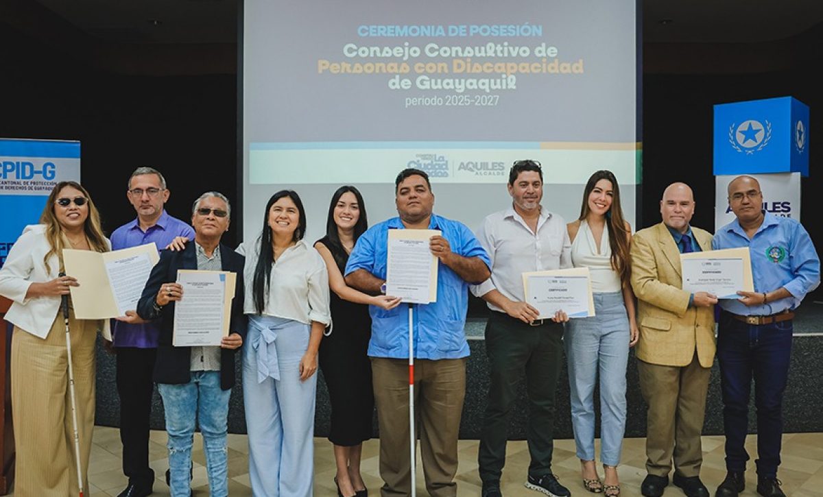 Guayaquil consolidó la participación ciudadana con la posesión oficial del Consejo Consultivo de Personas con Discapacidad