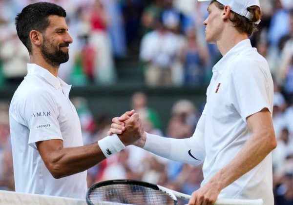 La semifinal de Wimbledon entre Novak Djokovic y Jannik Sinner