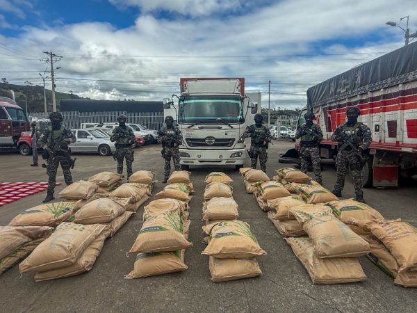 Hombre es detenido con precusores químicos en Tulcán.