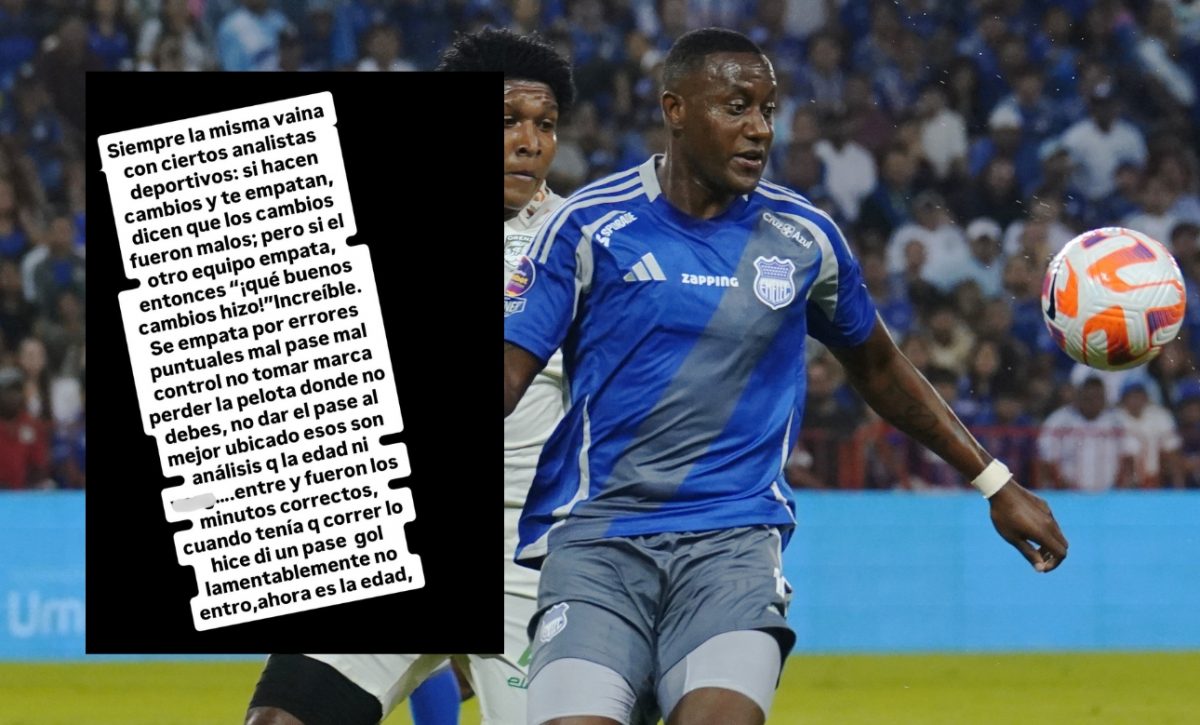 Jaime Ayoví, delantero de Emelec, se defiende y lanza dardos a la prensa: “Siempre la misma vaina con ciertos analistas”