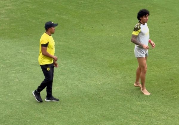 Joao Joshimar Rojas, futbolista ecuatoriano de Barcelona SC, comenzó trabajos de adaptación en el campo de entrenamiento del club la mañana de este lunes.