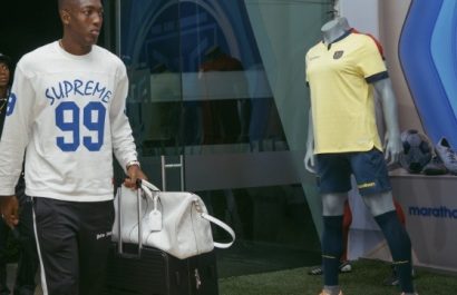 Joel Ordóñez en la casa de la selección de Ecuador