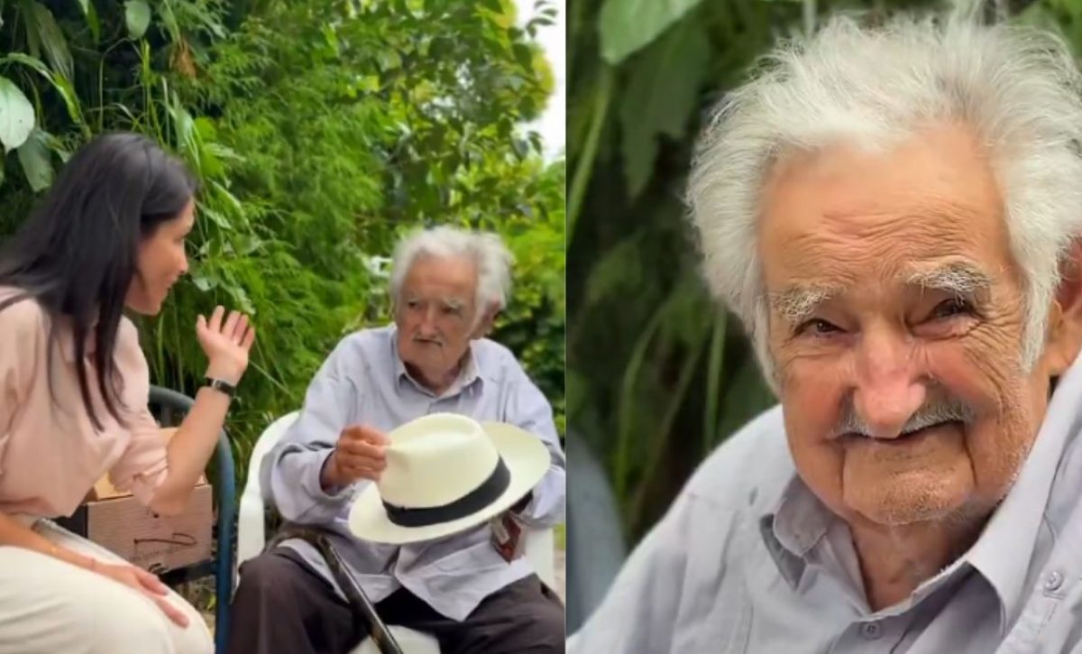 José Mujica, expresidente de Uruguay, recibió en su finca a Luisa González, excandidata a la Presidencia de Ecuador. (Redes Sociales).