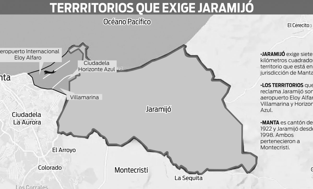 El municipio de Jaramijó sostiene que gran parte del área donde opera el aeropuerto de Manta pertenece.