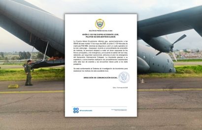 La FAE se pronunció sobre el accidente del avión Hércules C-130 en el aeropuerto de Cotopaxi