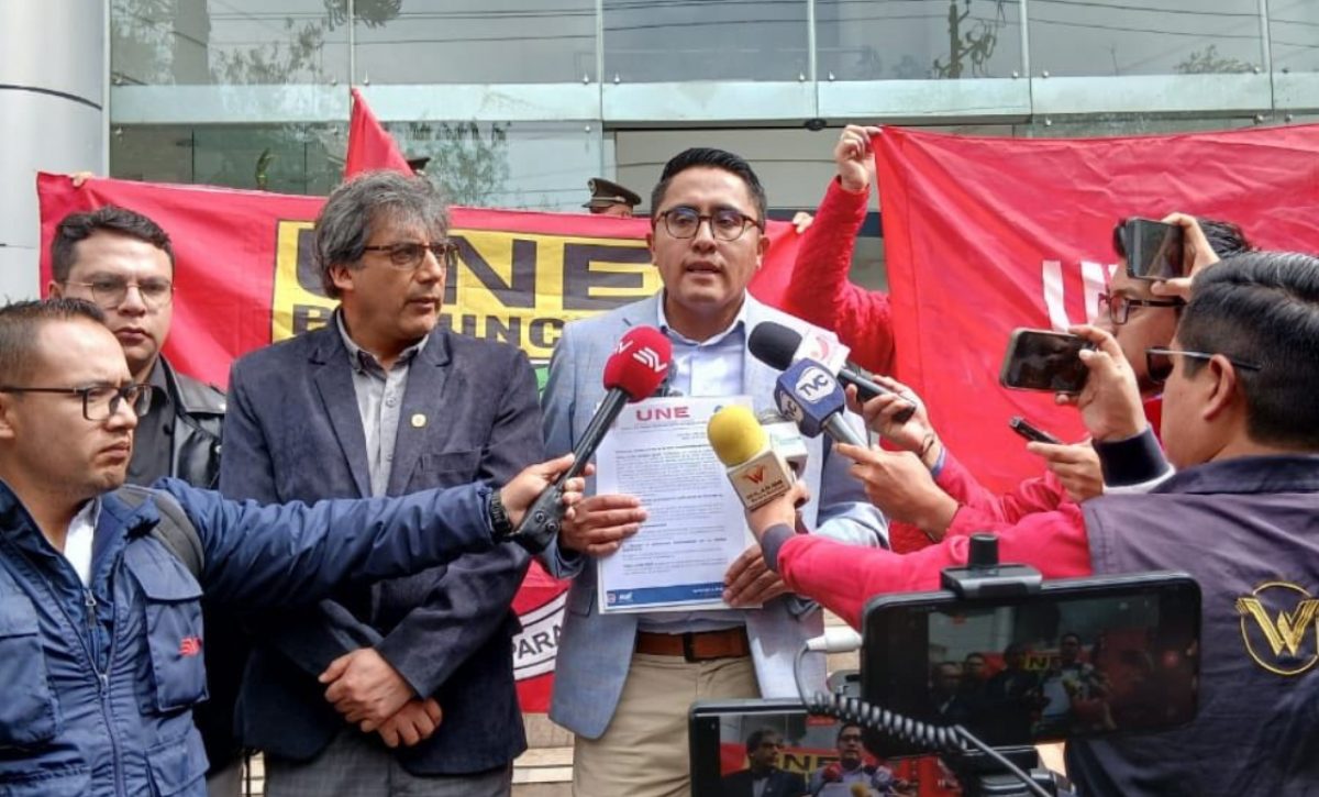 La UNE reacciona ante los recientes anuncios del Gobierno sobre las medidas para combatir la inseguridad en planteles educativos. (UNE).