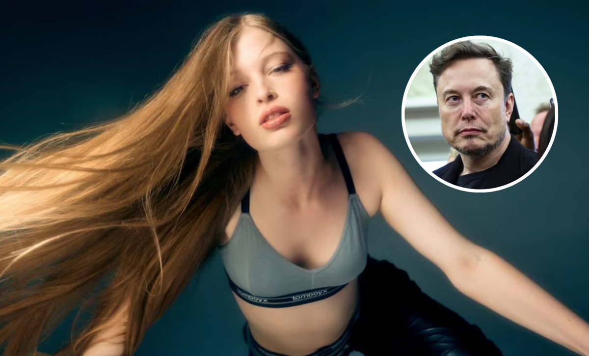 La hija transgénero de Elon Musk debutó como modelo de ropa interior