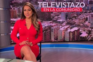La presentadora manabita Andrea Báez, reconocida por su trabajo en Manavisión, anunció que está embarazada por segunda vez.