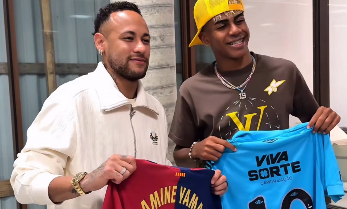Lamine Yamal se reúne con Neymar en Brasil durante sus vacaciones de verano