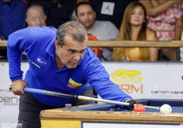 Luis Aveiga clasifica al Mundial de Billar a Tres Bandas que se dará en Bélgica 2025