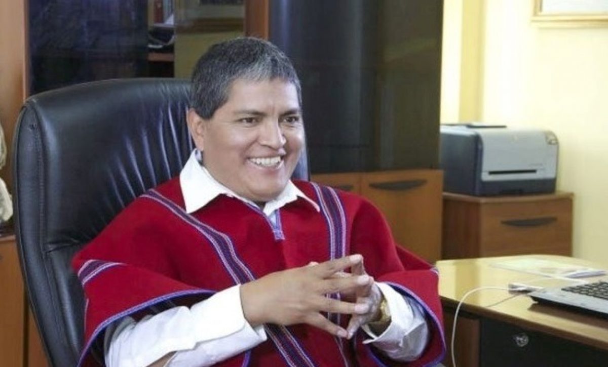 Luis Chango, presidente vitalicio de Mushuc Runa.