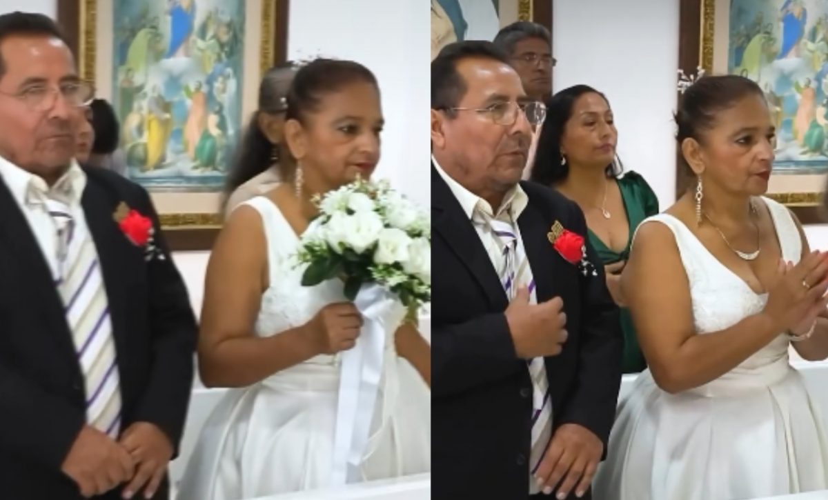 Madre de familia que lucha contra el cáncer cumple su deseo de casarse con el amor de su vida luego de 30 años juntos. (Capturas de pantalla Solca).