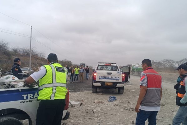 Manabí fatal accidente de tránsito en la vía Colisa-Montecristi cobra la vida de un motociclista