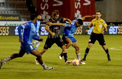 Manta FC logró un empate 2-2 frente a Macará en el estadio Bellavista de Ambato, en el arranque de la fecha 15 de la LigaPro.