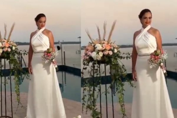 Marcela Aguiñaga celebrará su boda este sábado 9 de agosto, así lo dio a conocer Rafael Correa. (Captura de video X)