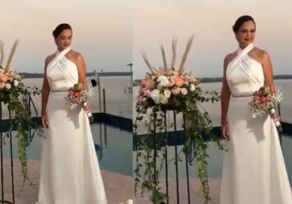 Marcela Aguiñaga celebrará su boda este sábado 9 de agosto, así lo dio a conocer Rafael Correa. (Captura de video X)