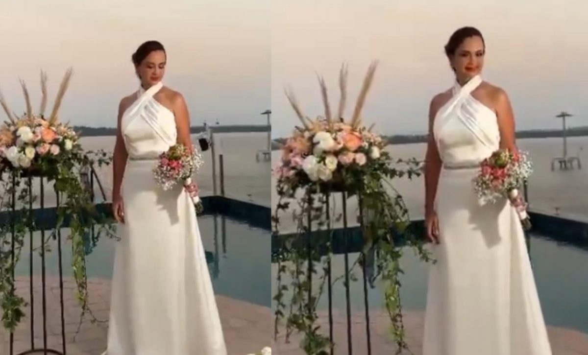 Marcela Aguiñaga celebrará su boda este sábado 9 de agosto, así lo dio a conocer Rafael Correa. (Captura de video X)