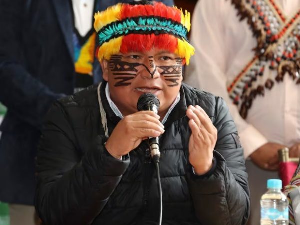 Marlon Richard Vargas Santi, representante de la nacionalidad Achuar del Ecuador (NAE), es el nuevo presidente de la Conaie