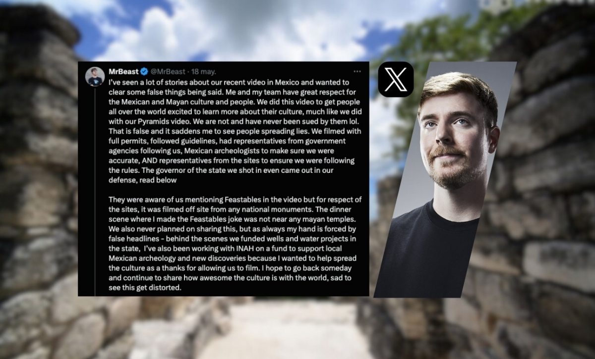 MrBeast respondió a rumores de demanda por grabar en zonas arqueológicas de México