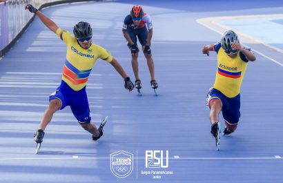 Nicolás García lidera patinaje de velocidad con oro en Asunción