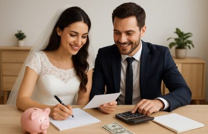 Planificar las finanzas desde los primeros meses de matrimonio permite a las parejas evitar deudas. FOTO: Inteligencia Artificial (ChatGPT).
