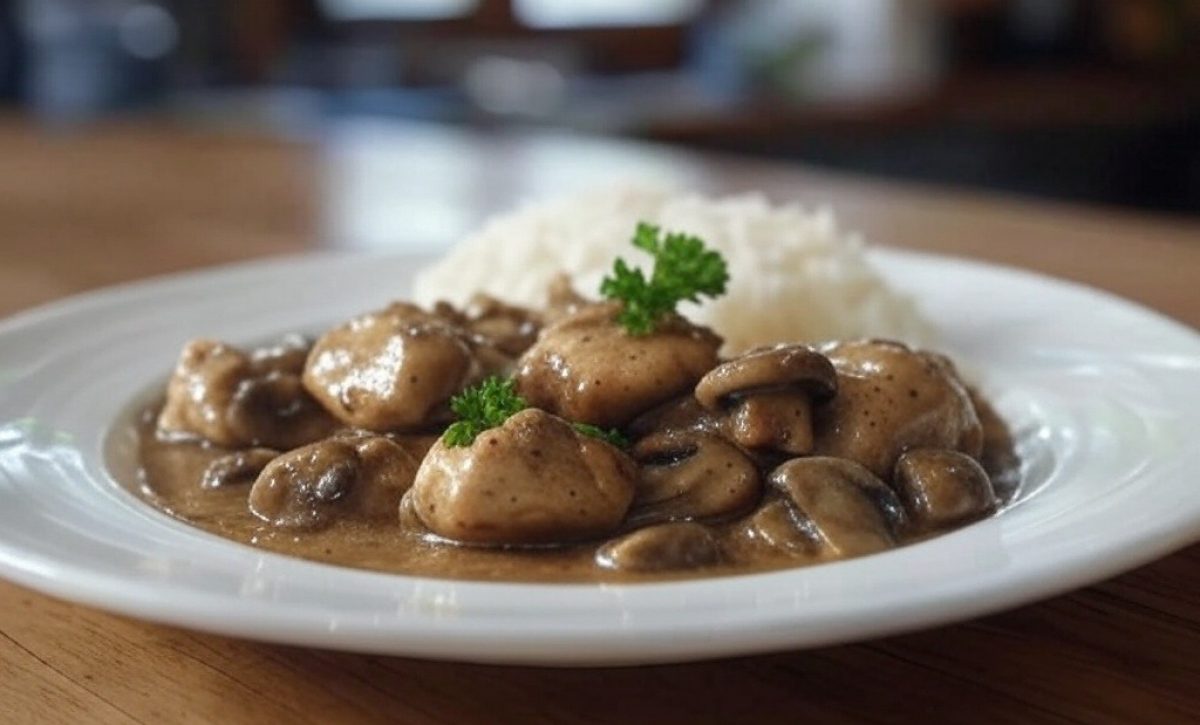 Prepara un delicioso pollo en salsa de champiñones en sólo 30 minutos