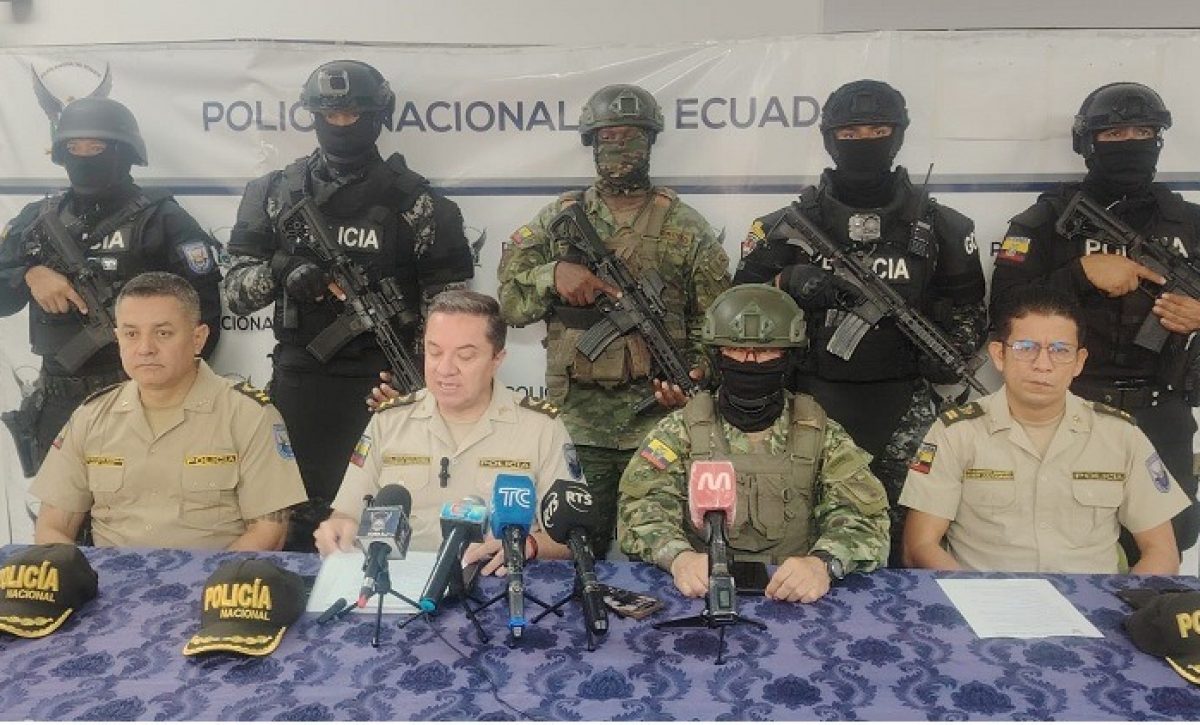 Fuerzas del orden ejecutan operativo en Manabí contra redes delictivas