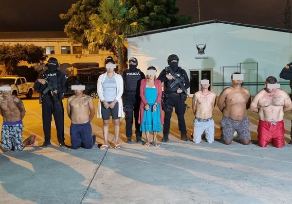 Operativo deja siete detenidos e incautación de droga.