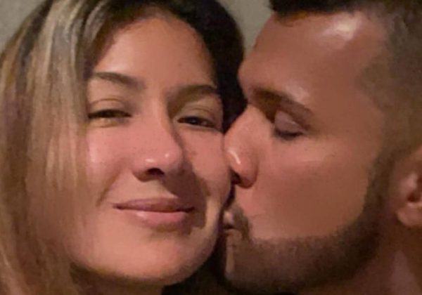 Samara Rivera junto a su esposo Jorge Luis Zambrano cuando estaba en vida.