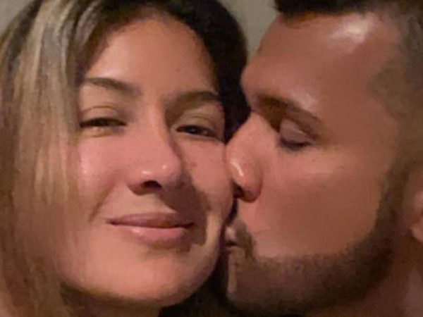 Samara Rivera junto a su esposo Jorge Luis Zambrano cuando estaba en vida.