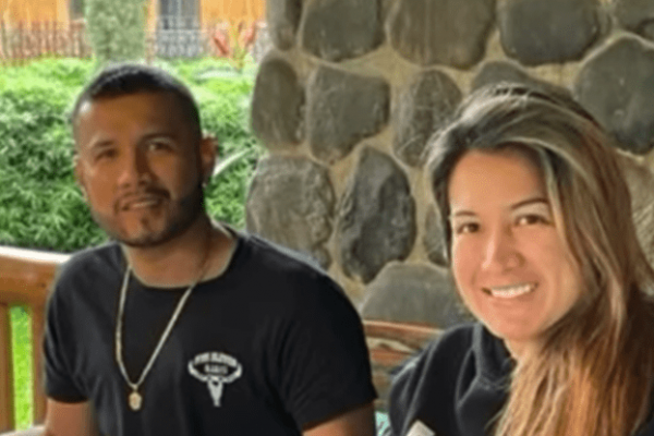 Samara Rivera junto al que fue su esposo Jorge Luis Zambrano conocido como Rasquiña.