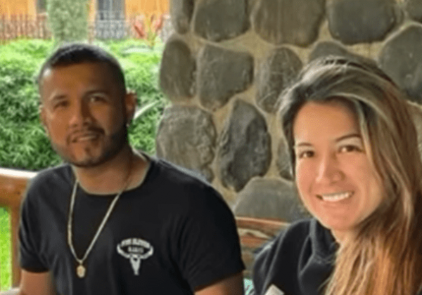 Samara Rivera junto al que fue su esposo Jorge Luis Zambrano conocido como Rasquiña.