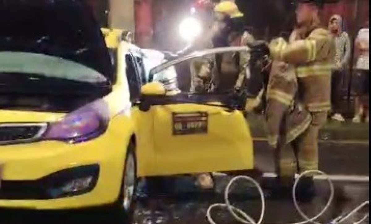 Siniestro vial en la Av. Quito de Santo Domingo involucra a taxi ejecutivo