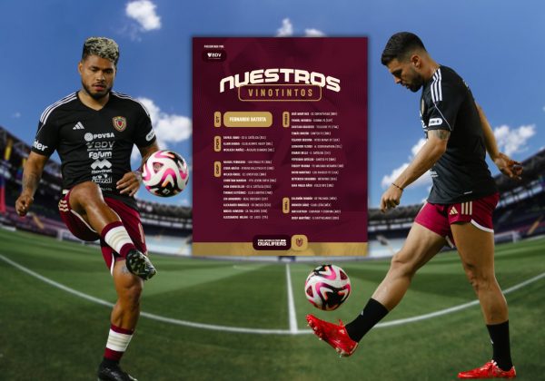 Tres jugadores de la LigaPro convocados por Venezuela para la doble fecha de Eliminatorias Sudamericanas