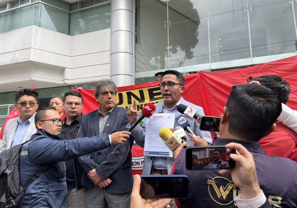 UNE presenta demanda contra la Ley de Integridad Pública por vulnerar derechos de trabajadores, mujeres, niños y adolescentes