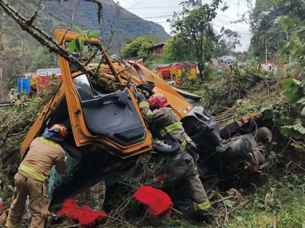 Un hombre falleció la mañana de este lunes 14 de julio tras la caída de un camión por una pendiente.